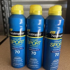 3 neutrogena sport spf 70 sunscreen spray 5.5oz ea Cool Dry