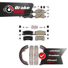 Front Rear Ceramic Disc Brake Pads Kit For 2008-2012 Mitsubishi Outlander