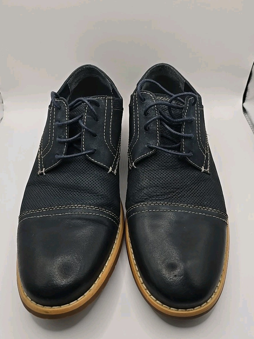 SAOLA Scarpe da uomo Steve Madden Navy in nabuk con punta a cappuccio 9 5 D