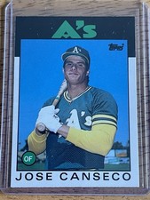 1986 Topps Traded - Jose Canseco #20T (RC) Rookie Card Oakland Athletics