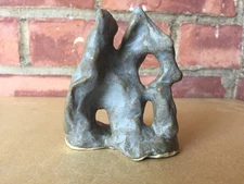 Handmade ceramic maquette sculpture hand painted clay art