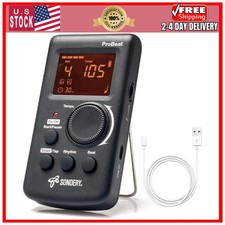 Sondery Digital Metronome Rechargeable Vocal Counting for Piano Guitar Drum