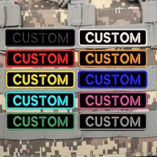 Personalized Custom Colorful Long Strip Round Corner Embroidered Name Patch