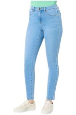 IMAN Global Chic Women's Perfect Fit 360 Slim-Leg Ankle Jean Chambray