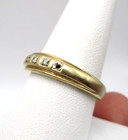 14K Yellow Gold Diamond Men's Band Ring Size 9 [R344] — photo 4