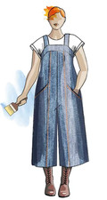 Sew Different SEWING PATTERN Osborn 3/4 Length Dungarees UK Sizes 8-28