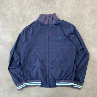 Veste Fred Perry Harrington homme coupe-vent en laurier brodé moyen, marine - Photo 1/4