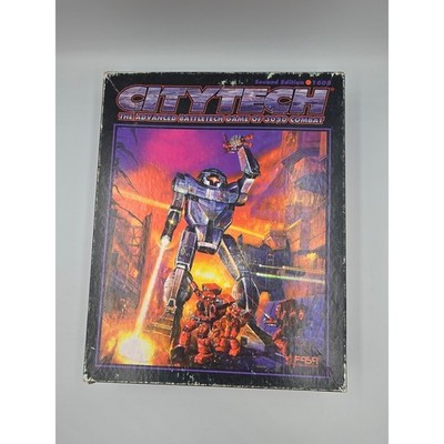 CITYTECH Second Edition 1608 (1994 FASA) Battletech INCOMPLETE EUC