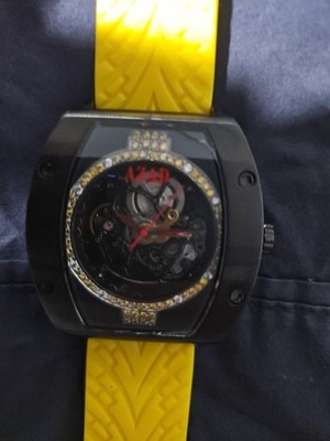 Azad WATCH Men's Automatic Watch  Yellow Straps