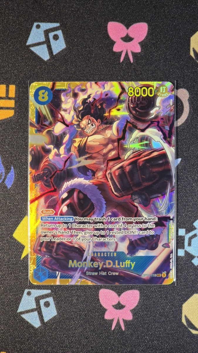 Monkey D Luffy SEC OP11-118 M OPTCG One Piece A Fist of Divine
