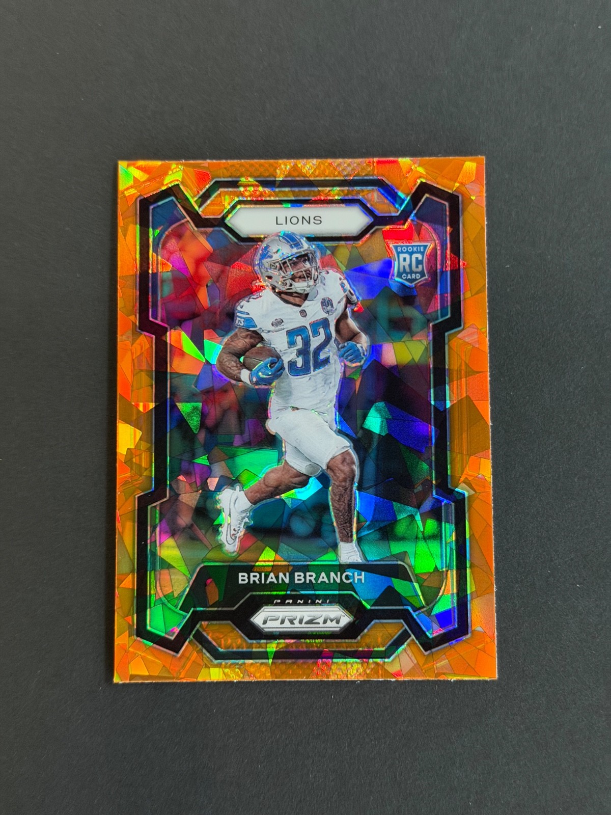 2023 Panini Prizm - Rookies Brian Branch #328 Orange Ice Prizm (RC)