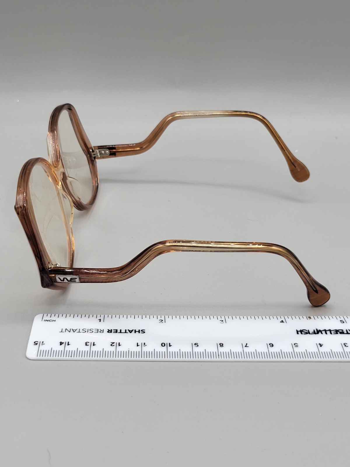 Vintage 70s 80s Oversized Wimbledon June-1 Retro Drop Arm Eyeglass Frames