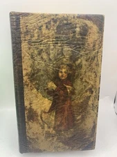 Antique Style Faux Book Storage Box Victorian Girl Distressed 8x5 YW