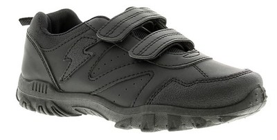 Rockstorm Jungen Schulschuhe Turnschuhe Bolt Touch Verschluss schwarz UK Größe