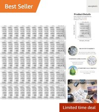 Silica Gel Packets, 50PCS 5 Gram  Transparent Desiccant Packs for Storage, Mo...