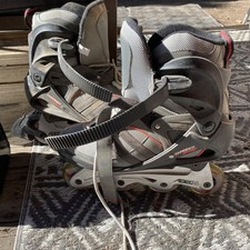 Mens Charger Abec5 Roller Blades Size 11 Performance Precision Fit Black Red