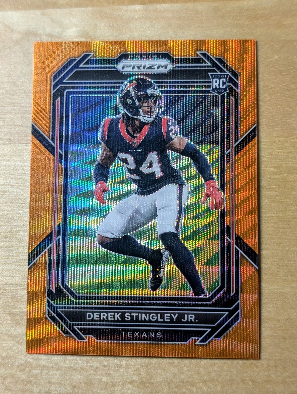 2022 Panini Prizm Rookies Orange Wave /60 Derek Stingley Jr #369 Rookie RC