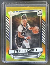 2024-25 Panini Donruss Optic Stephon Castle The Rookies Gold RC #/10 Spurs