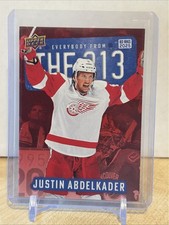 2025-26 UD DETROIT RED WINGS CENTENNIAL Justin Abdelkader EVERYBODY IN 313 RED