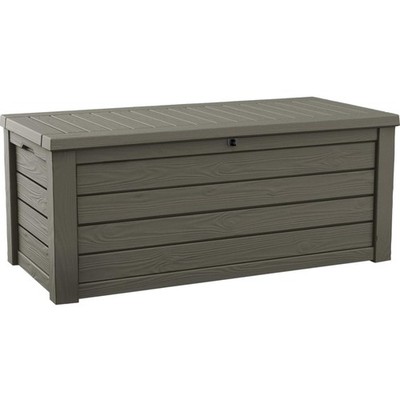 Outdoor Storage Box Resin 150 Gallons Lockable Patio Cushions Tool Garden