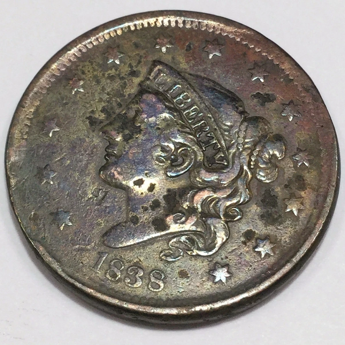 1838 Year Coronet Head US Large Cents (1816-1839) for sale | eBay