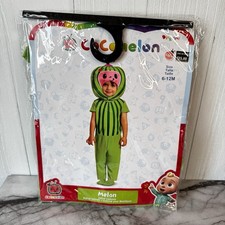 Cocomelon Baby Melon Halloween Costume Jumpsuit with Headpiece 6-12 Months NEW