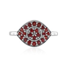 Cavill Ring Sterlingsilber 0,56ct Rubin Tansania Damen platinbeschichtet-