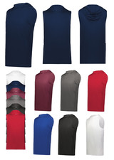 HIGH PERFORMANCE, PULLOVER SLEEVELESS HOODIE, SIDE POCKET, BREATHABLE, XS-3XL
