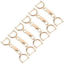  6 Pcs Alloy Chain Buckle Bag Link Clip Buckles Barrel Racing Hardware