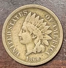 1860 INDIAN HEAD CENT VG+