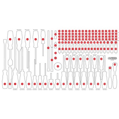 KS TOOLS 813.0146-97 Leere Schaumstoffeinlage zu 813.0146