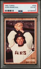 1962 Topps ⚾ #505 Juan Marichal (HOF) 💥SF Giants - PSA 6 EX-MT🔥📈