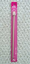 Susan Bates Silvalume Afghan Crochet Hook 10" Size J-10/6mm New