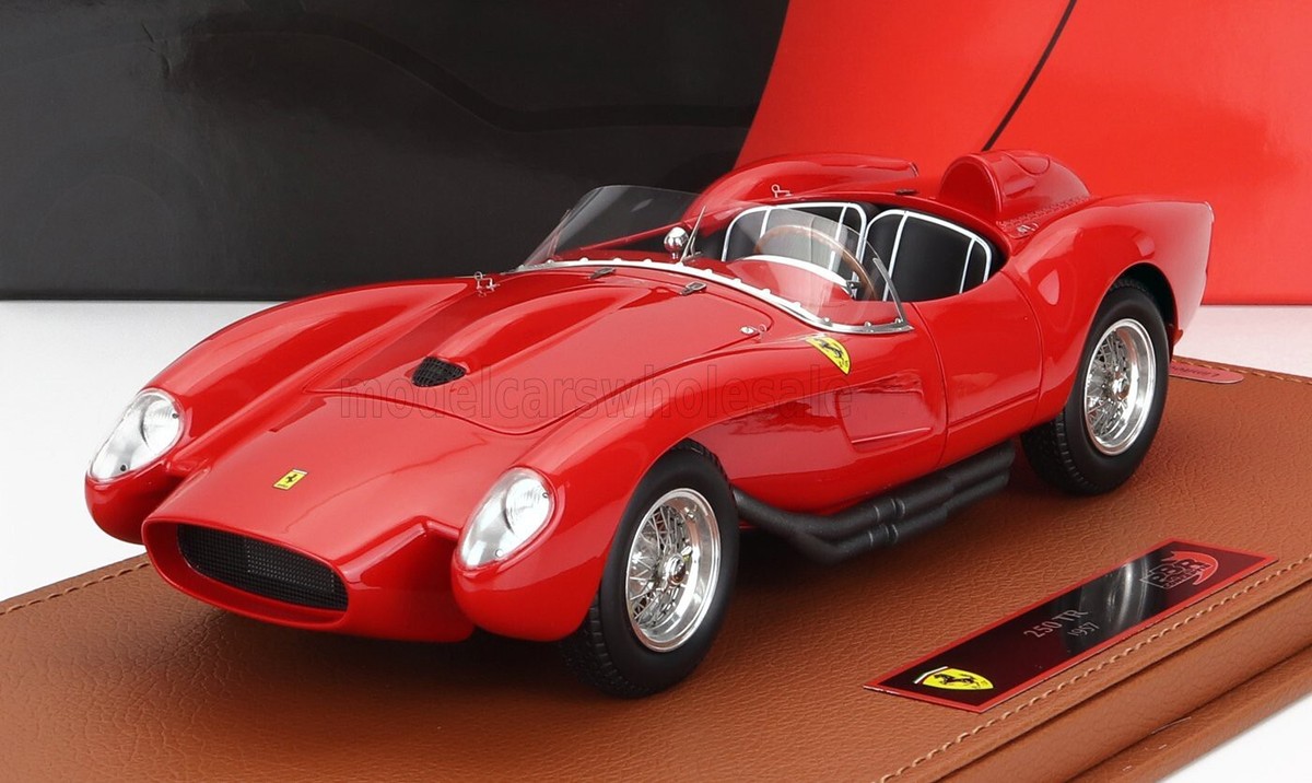 BBR FERRARI 250TR TESTAROSSA SPIDER 1957 RED with Showcase