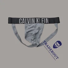 Calvin Klein CK mens Gray intense power cotton jock jockstrap underwear size XL