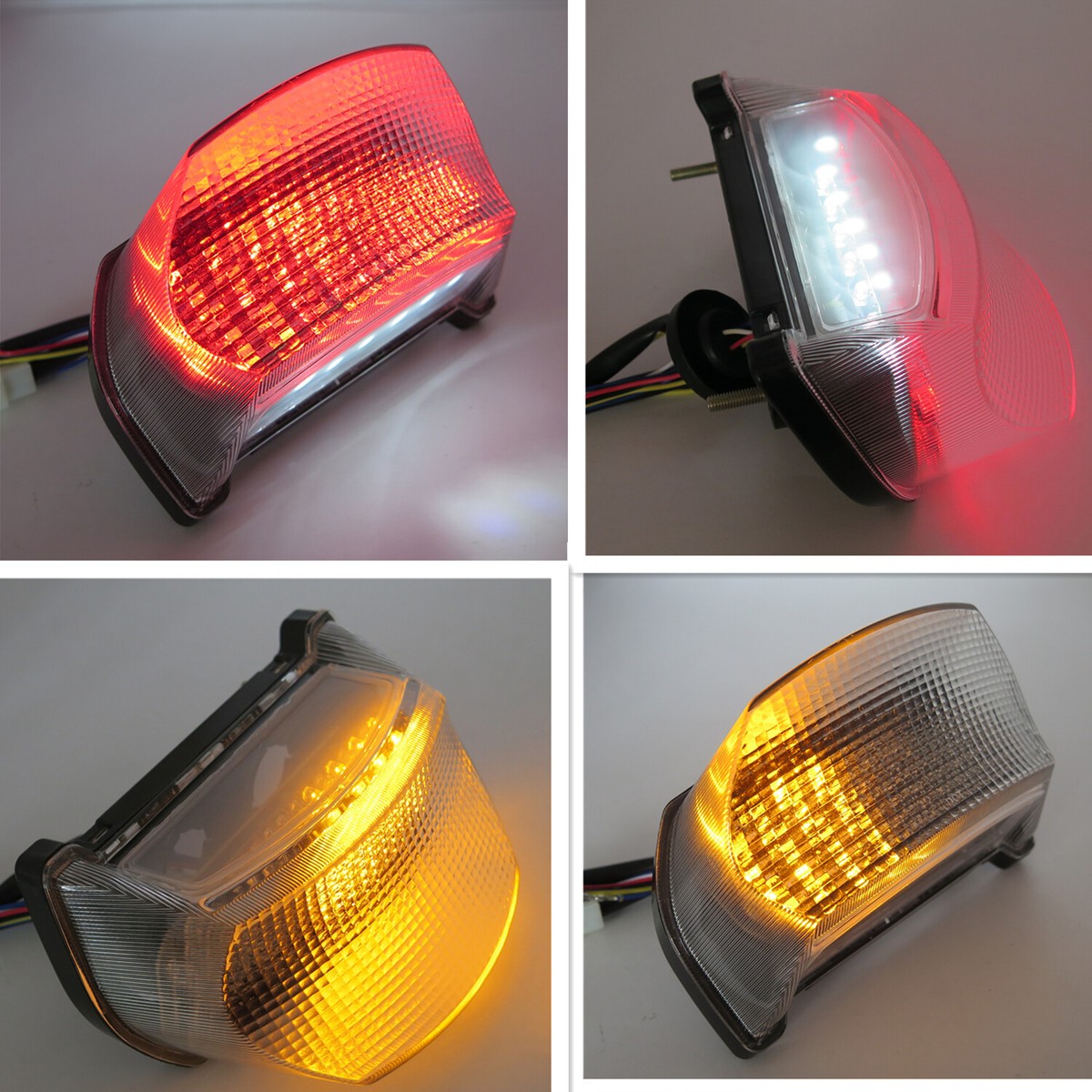 Clear Led Tail Light Turn Signal For Kawasaki Ninja ZX-7R