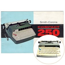 Smith Corona 250 Typewriter Instruction Manual Repro Vtg Electric Compact thumbnail