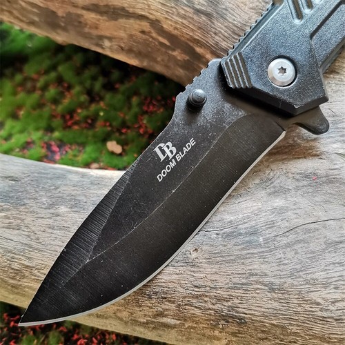 Wilderness survival stainless steel folding knife, multi-purpose pocket knife - Picture 4 of 5