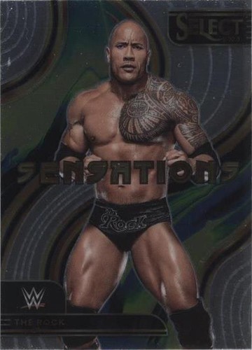 2023 PANINI SELECT WWE #122 THE ROCK ZEBRA | eBay