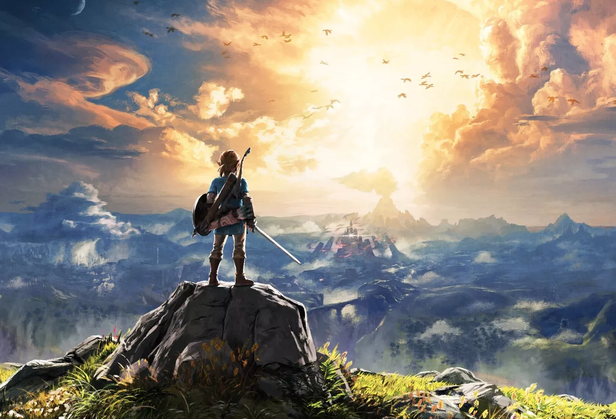 Canvas print The Legend of Zelda: Breath of The Wild - Sunset