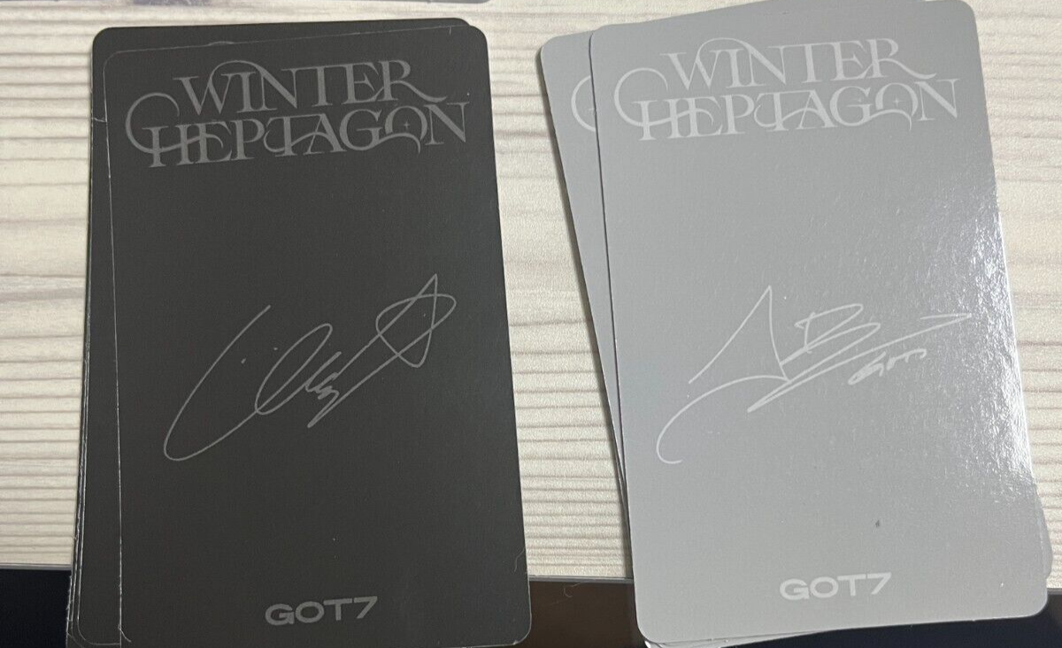 GOT7 Official Photocard WINTER HEPTAGON - 1 Pick of 15 Type J.B