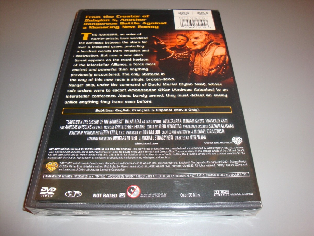 Babylon 5 The Legend of the Rangers New DVD Featured Length Movie