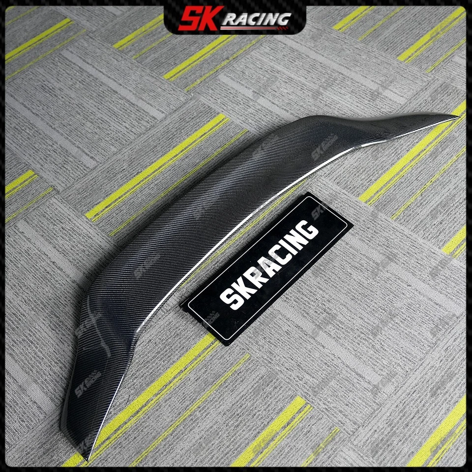 Alerón trasero negro brillante/fibra de carbono forjado para Jaguar XE XEL sedán 15-19 Foto 4 de 4