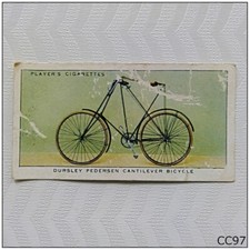 Player Cycling #26 Dursley Pedersen Cantilever Bicycle Cigarette Card (CC97)