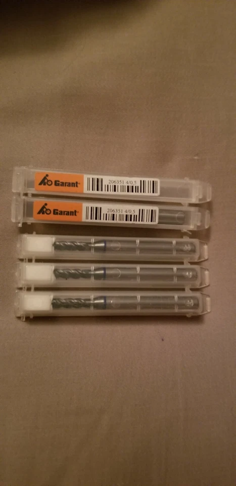 Lote de 5 - BROCA ESPIRAL VHM 4/0,5 Garant 206351  Foto 2 de 3