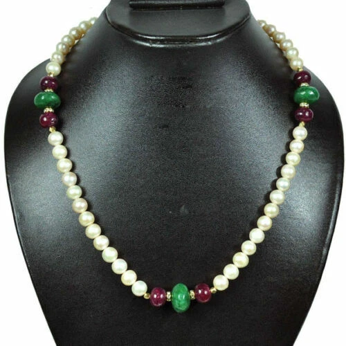 Collane e pendagli di lusso in argento con pietra principale rubino rubino