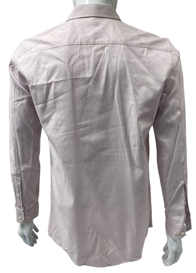 Hugo Boss Shirt Mens Medium Pink Long Sleeve Regular Button-Up (1021 ...