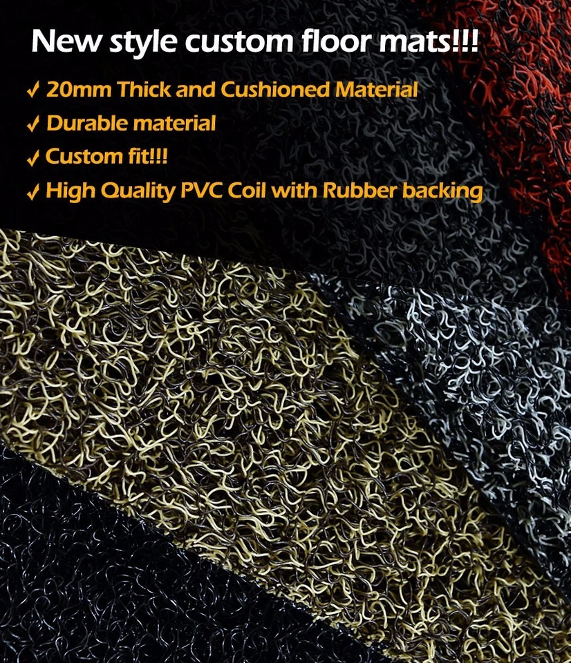 HONDA ACCORD SEDAN 2013-2017 RED PVC COIL FACTORY CUSTOM FIT CARPET FLOOR MATS Foto 2 de 4