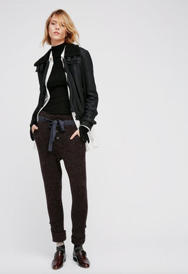 NEW $168 Free People Brandywine Drop Crotch Harem Sweater Trousers Pants Joggers