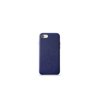 KMP Echtleder Schutzhülle für iPhone 6/7/8, iPhone SE2, SE3, Blue